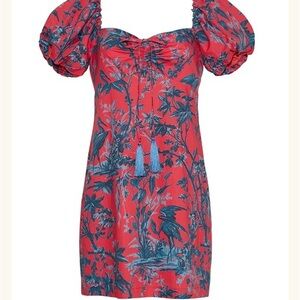 Cara cara Gigi Dress Color: Heron Watermelon